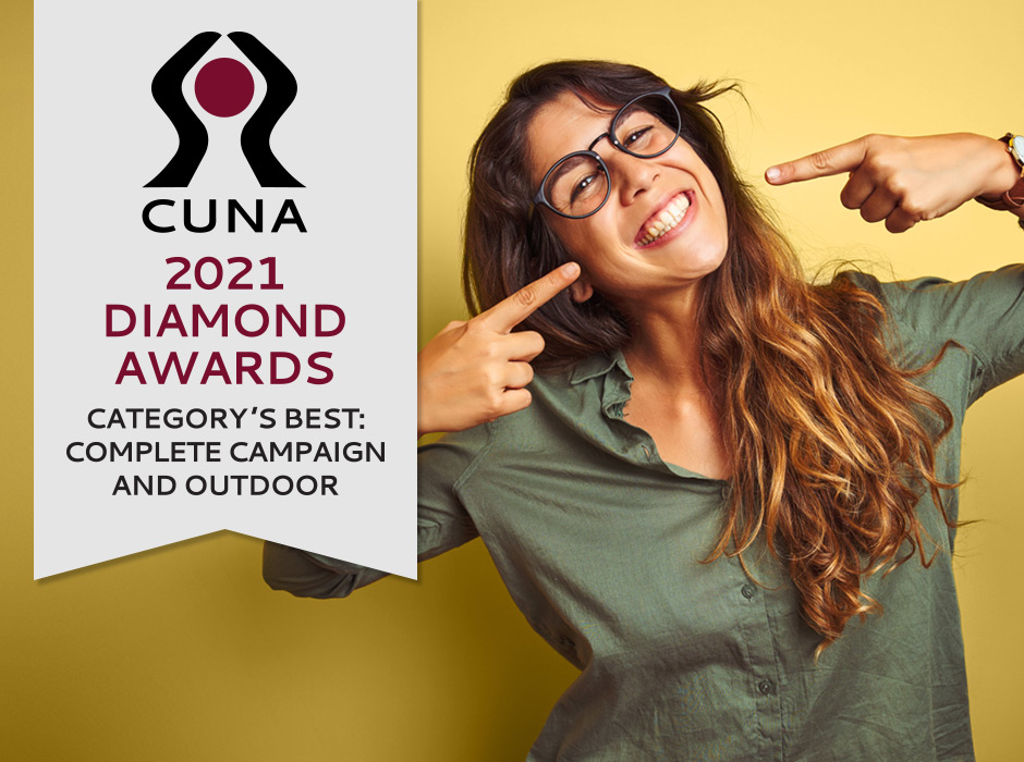 Award-Winning CUNA Diamond Award Campaign Seal Over Prager Creative Advertising Campaign